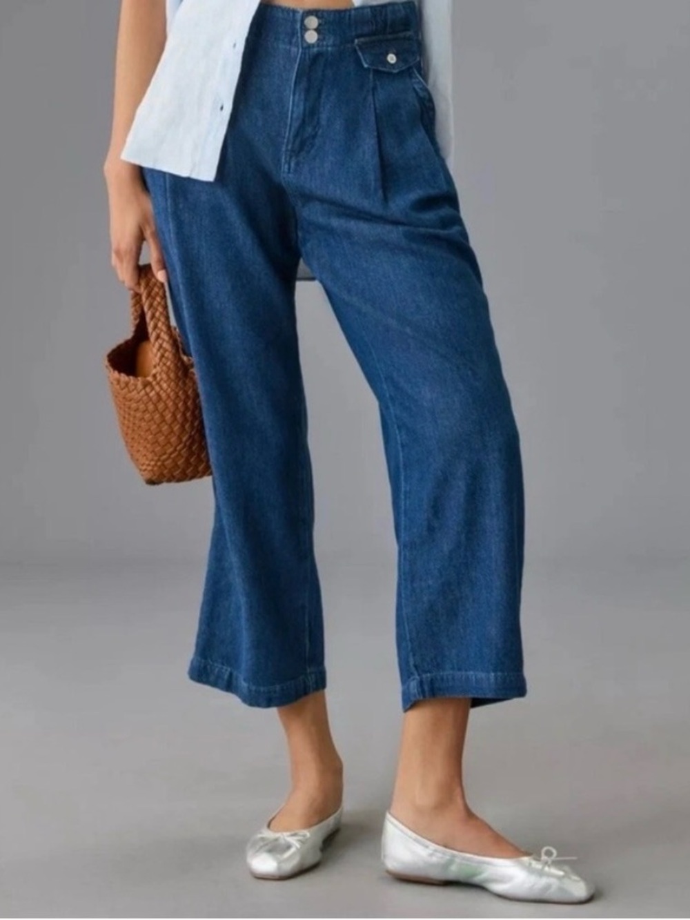 Pilcro Pleated Crop Jeans, size 25 - Picture 9 of 9